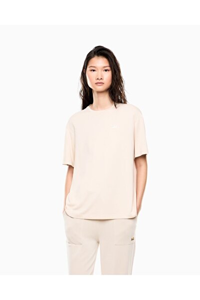 EA7 Γυναικείο μπλουζάκι κανονικής εφαρμογής με στρογγυλή λαιμόκοψη, μεταλλικό...