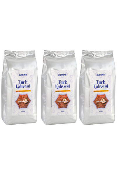Sumina Gıda Sumina Medium Roasted Ground Turkish Coffee 1 kg X 3 Pcs