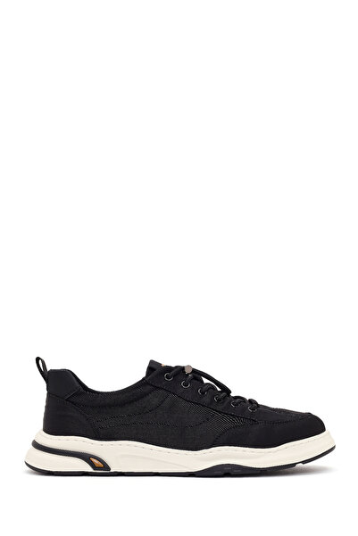 Derimod Zero Men's Black Lace-Up Fabric Sneaker 26Sfd69286F