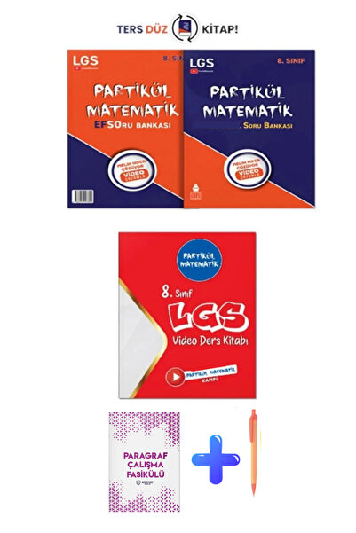 Partikül Matematik 8. Sınıf LGS Matematik Vido Ders Kitabı + Soru Bankası Seti