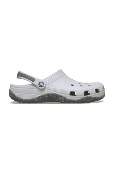 Crocs Unisex αδιάβροχες γκρι παντόφλες με αναπνεύσιμο σχέδιο