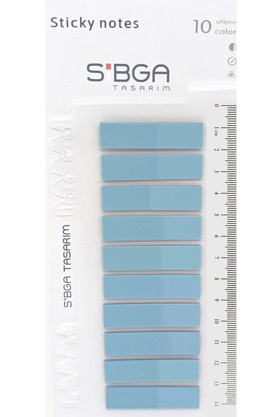 sibga tasarım Διαφανές Μπλε Χρώμα Postit Post-it Post It. Σελιδοδείκτης Σημει...