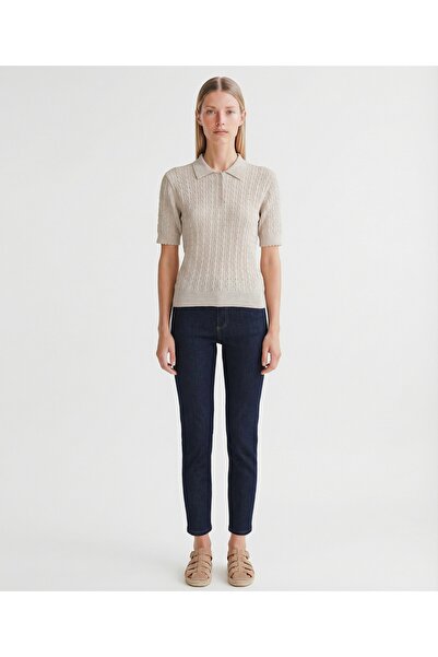 Yargıcı Regular Polo Neck Short Sleeve Sweater