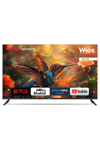 IMPEX تلفزيون ذكي Wios65Q QLED مقاس 65 بوصة بدقة 4K وتقنية الذكاء الاصطناعي و...