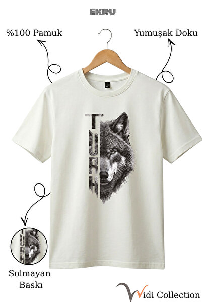 WİDİ Μπλουζάκι από 100% βαμβάκι με σχέδιο ΤΟΥΡΚΙΚΗΣ γραφής με τύπωμα