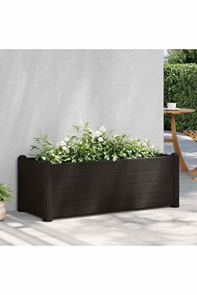 vidaxl Garden Raised Bed PP Anthracite 100x43x35 cm