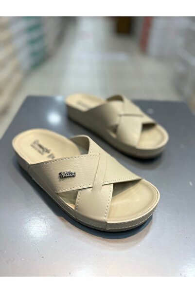 Hacıoğlu Ayakkabı Γυναικείες άνετες παντόφλες Mulex - Με χιαστί λουράκια