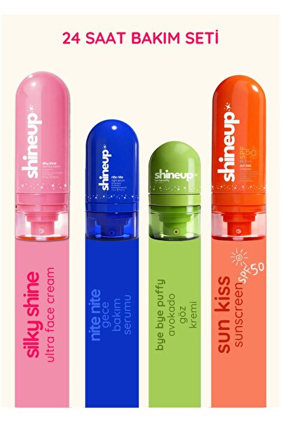 shineup Bye Bye Puffy, Nite Nite, Silky Shine Alana Sun Kiss Güneş Koruyucu K...