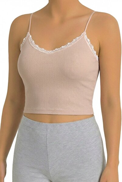 Öts Γυναικείο σουτιέν με κορδόνια και τιράντες (96% βαμβάκι - 4% ελαστάνη)