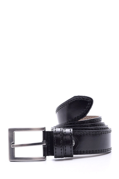 Derimod Men's Black Leather Belt 000A2D1201718