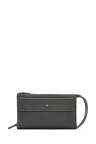 Derimod Men's Gray Leather Wallet 000A2D3151Ft