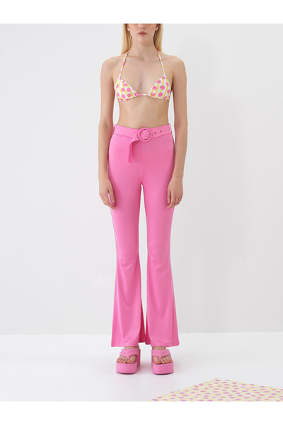 Xint Kadın Pembe Doğal Dökümlü Regular Fit Pantolon