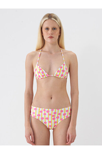 Xint Kadın Pembe Slim Fit Bikini Üst