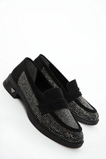 Alphus Κομψά γυναικεία παπούτσια Loafer με πέτρα Hco