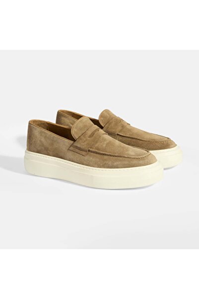 Desa Dorissa Beige Men's Suede Casual Shoes