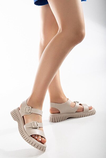 Alphus Γυναικεία καθημερινά σανδάλια με χοντρή σόλα Şanzelize