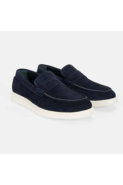 Desa Erkek Lacivert Slip-On Süet Loafer