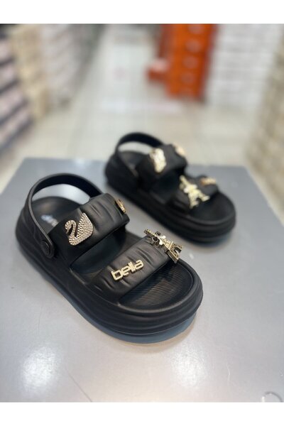 Akınal Bella Γυναικεία Σανδάλια - Σχέδιο με Αξεσουάρ από Πέτρα