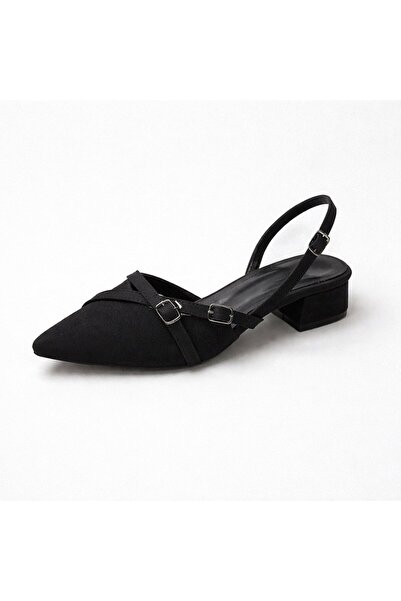 Alphus Γυναικεία παπούτσια με κοντό τακούνι και αγκράφα Serrace