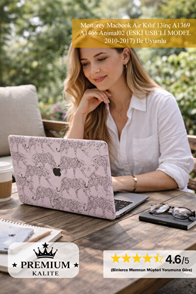 Mcstorey Macbook Air Kılıf 13inç A1369 A1466 Animal02 (ESKİ USB'Lİ MODEL 2010...