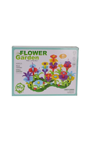 Kids LY004A مجموعة زهور الحديقة الجميلة المكونة من 91 قطعة