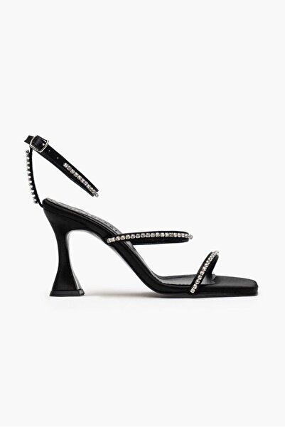 Alphus Παπούτσια με τακούνι από πέτρα με διπλό λουράκι Serrace