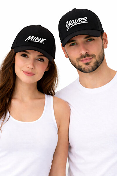 Zeramine 2024 Διπλό Καπέλο με Κέντημα "Yours Mine"
