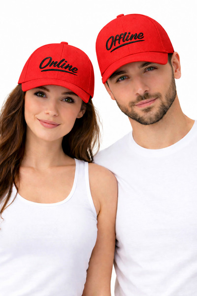 ZERAMİNE Διαδικτυακά και Απευθείας Κεντημένα Καπέλα για Ζευγάρια