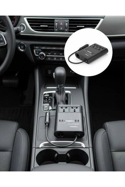 Kanonik Education Μετατροπέας ισχύος 12v 24v για αυτοκίνητο με πρίζα 220v και...