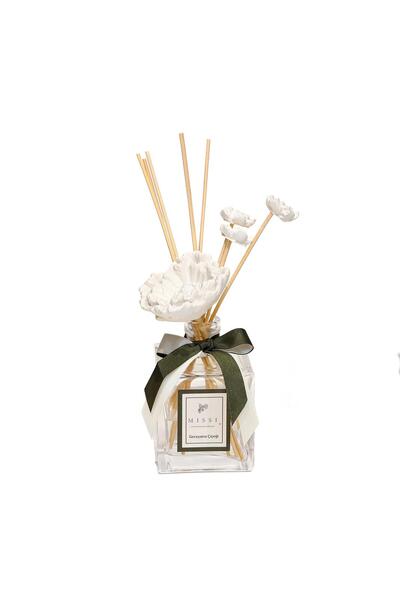 Missi 200 ml Kare Şişe Geceyarısı Çiçeği Taşlı Bambu Çubuklu Oda Kokusu