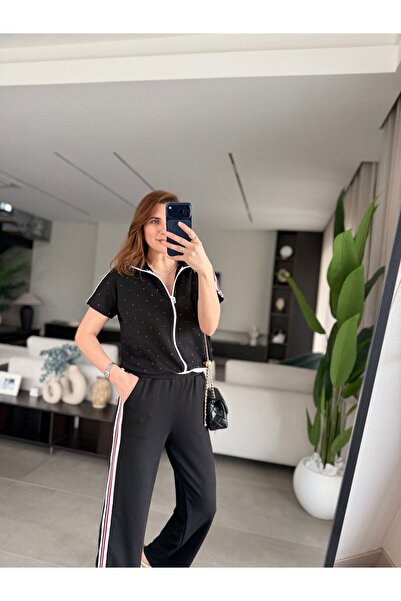 QİMYA BUTİK ΣΕΤ ΔΥΟ ΤΕΜΑΧΙΩΝ ŞANS LİFE Γυναικείο R Ριμπ πλέξη Λεπτομερές κοντ...