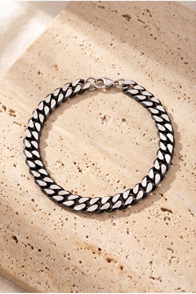 FerizZ 316L Men's Steel Bracelet Sports Chain Bracelet EBLK-464
