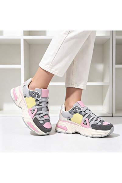 Tmall Pantofi sport pentru femei, material textil, D1393, gri
