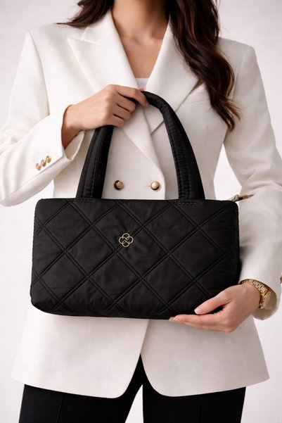 zetus Laura Model Black Women's Hand and Shoulder Bag