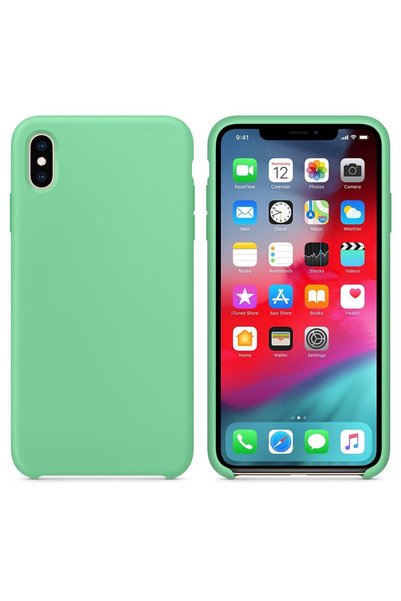 PiyasaSepeti Apple iPhone XS Max Six Open Liquit Launch Silicone Mint Green
