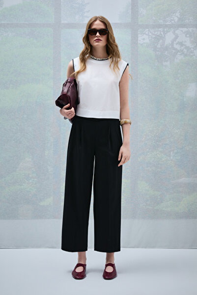 Lufian Γυναικείο παντελόνι Olivia μαύρο