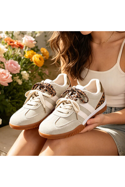 Tmall Pantofi Sport De Dama,Din Piele Ecologica intoarsa,D1411,Bej