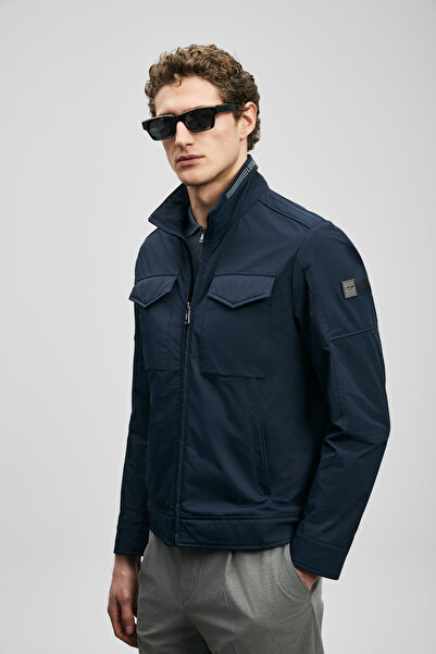 Lufian Ανδρικό παλτό Scott σε σκούρο μπλε