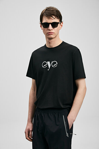 Lufian Larry Μοντέρνο Γραφικό T-Shirt Μαύρο