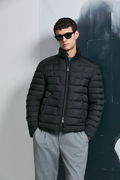 Lufian Ανδρικό παλτό Lukas Goose Down Μαύρο