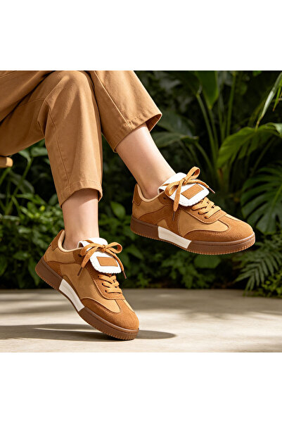 Tmall Pantofi sport pentru femei, din piele ecologică, D1410, maro