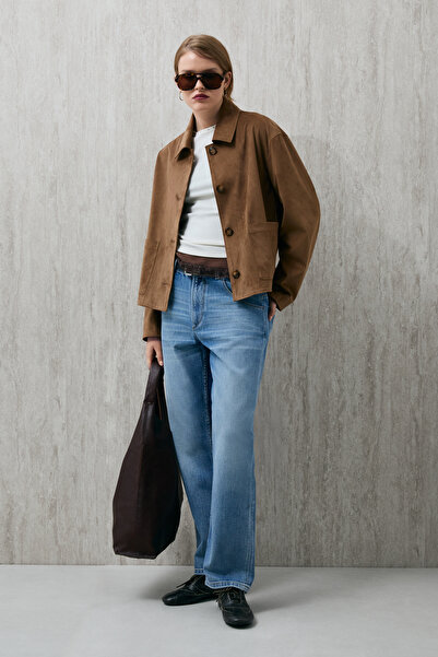 Lufian Γυναικείο πουκάμισο-μπουφάν Camıla από τρίχες καμήλας