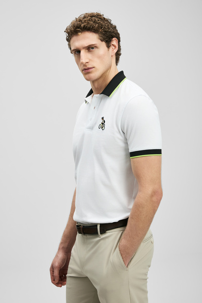 Lufian Zane Smart Ανδρικό Μπλούζα πόλο Off-White