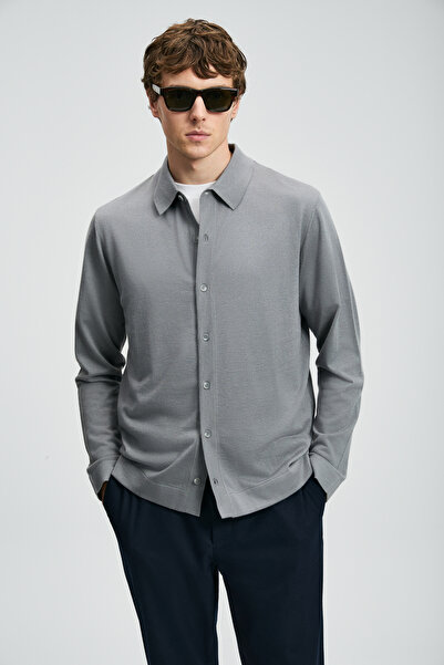 Lufian Ανδρικό πουλόβερ Kenny Γκρι