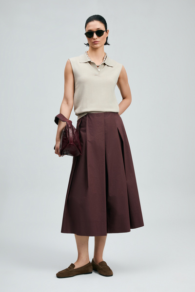 Lufian Fusta de damă Luna, maro închis