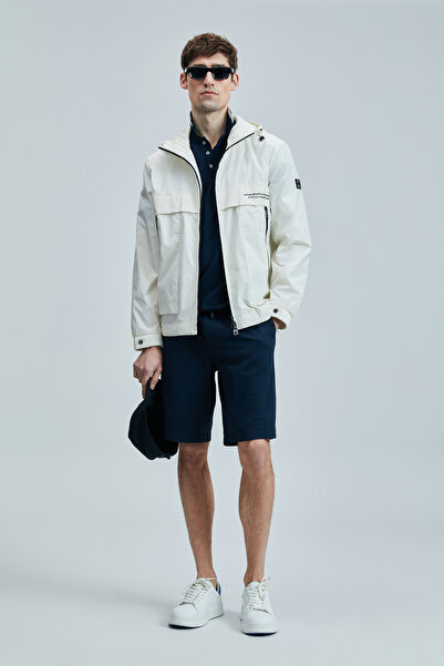 Lufian Aler Sports Ανδρικό σορτς Chino Slim Fit Navy Blue