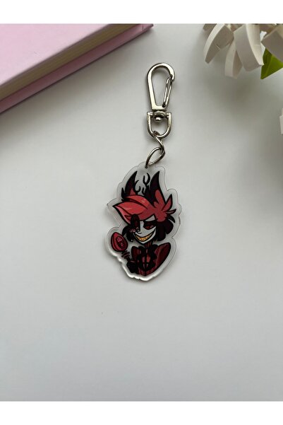 Hara Company Σετ μπρελόκ και στολίδι τσάντας Hazbin Hotel Alastor