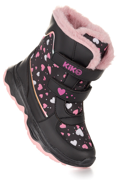 Kiko Kids Snowflake Velcro Girls Snow Boots Ανθεκτικά στο κρύο νερό