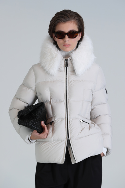 Lufian Klemantın Goose down Women's Coat Ecru