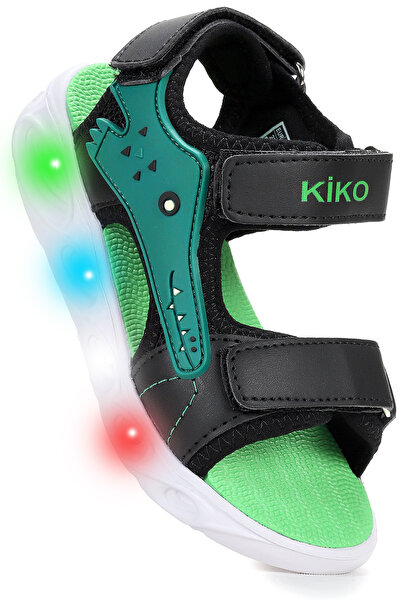 Kiko Kids Arnı Günlük Işıklı Cırtlı Erkek Bebek Sandalet Ayakkabı